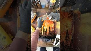Тихий лес  #space #sprayart #art