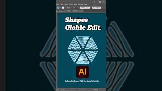 Edit All Shapes at Once in Adobe illustrator | Global Edit in 1 minute #global #designtips #zab