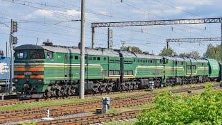 Отправление тепловоза 2ТЭ10МК | Departure of diesel locomotive 2TE10MK