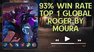 ROGER 93% Win Rate Build! - Top 1 Global Roger by Moura - Mobile Legends: Bang Bang regular match