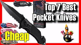  7 BEST Budget Pocket Knives to Buy on Amazon [2024][Cheap] HQ Work / Self Defense / Beginners