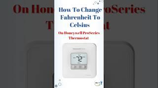 How to change F to C on Honeywell Pro Series Thermostat #honeywell  #thermostat