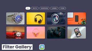 Responsive Portfolio Filter Gallery using HTML CSS & Javascript | Filterable Image Gallery |