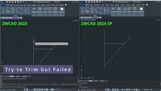 ZWCAD 2024 SP New Smart Trim Algorithm