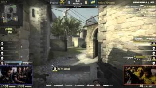 ESL CS:GO Fnatic vs Natus Vincere dennismeister incredible falling headshot