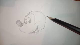 Как нарисовать Микки Мауса how to draw Mickey mouse