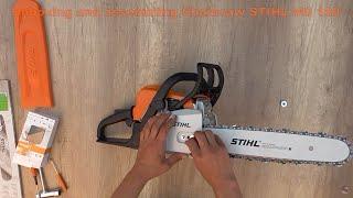 Unboxing and Assembling STIHL MS 180  Chainsaw in 2 minutes - Bob The Tool Man