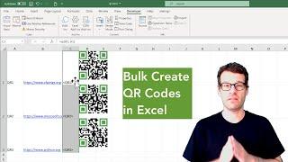 Bulk Create QR Codes in Excel with Python