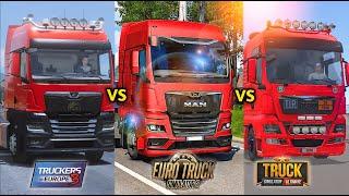 Truckers Of Europe 3 v Euro Truck Simulator 2 v Truck Simulator : Ultimate - The Difference