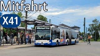 Mitfahrt | Mercedes-Benz Citaro C2 G | Linie X41 | Dierkower Kreuz - Lütten Klein Zentrum