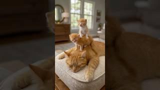 Mischievous Kittens Climb All Over Mom — Too Cute to Handle!