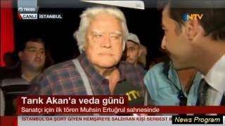 Cüneyt Arkın, TARIK AKAN'ın Cenazesinde gözyaşlarını tutamadı