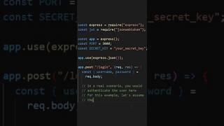 Node.js JWT Authentication #authentication #jwt #api #nodejs #tutorial #javascript #coding
