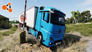 Trucks vs Potholes BeamNG.drive | Beamng Crashes TV