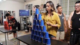 Stack Attack | Epic Team Cup Stacking! (Minute to Win It)