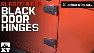 Jeep Wrangler Rugged Ridge Black Door Hinges (2007-2017 JK) Review & Install
