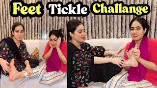 Feet Tickle Challenge  | Gudgudi Challange | Girlygiggles