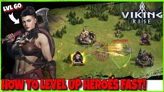 How To Level Up Heroes FAST Viking Rise