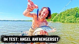 Im Test: Angel Anfänger Gummifisch Set! Fisch fangen auf JEDEN Köder?