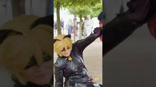 Miraculous Ladybug Cat Noir Blooper at Comic Con  #cosplay