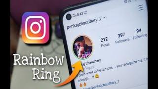 how to get a rainbow ring on instagram.2020 Without adding #pride and other only with a sticker yes!