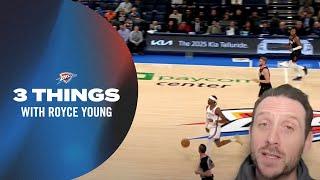 3 Things with Royce Young  | OKC Thunder vs Houston Rockets | March 4, 2025