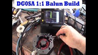 DG0SA 1:1 balun build for my 11m CB Dipole Project, custom FT-240-43 Box  NanoVNA Testing