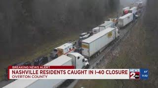 Nashville residents caught in I-40 closure