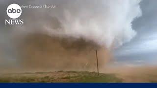 Tornadoes strike as 35 million brace for severe storms