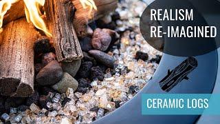 Ceramic Logs // Incredibly Realistic Logs For Gas Fire Pits - Crazy Heat Retention