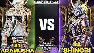 NUMBER 1 RANKED SHINOBI VS NUMBER 1 RANKED ARAMUSHA! FOR HONOR