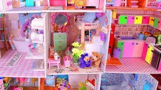 DIY Miniature Living Room + Gluing Together 14 Houses
