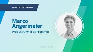 Testimonial by Marco Angermeier, Product Owner