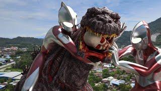 Shin Ultraman, collosal Titan VS Shin Godzilla