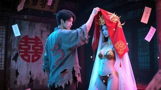 Poor guy married a ghost by trick, priestess came to save him—asked for one more night!