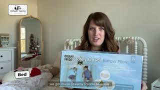 DreamyPanda Tutorial Toddler, bed rail bumper 2Pack