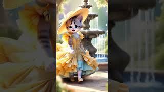 Kittenwalk Chronicles The Slay Continues  #shorts #cute#ai #cat   @TinyJoysDaily ​