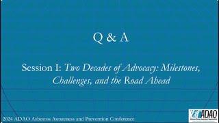 2024 ADAO AAPC: Q & A Session I: Two Decades Of Advocacy: Milestones, Challenges, And The Road Ahead