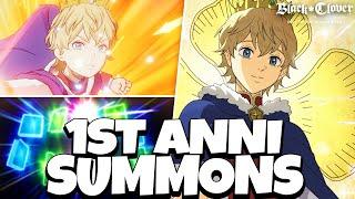 F2P WIZARD KING IS BACK?! 1ST ANNIVERSARY WIZARD KING LUMIERE SUMMONS! - Black Clover Mobile