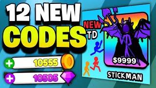 HURRY UP STICKMAN TD CODES NOVEMBER 2024! ROBLOX STICKMAN TD BETA CODES