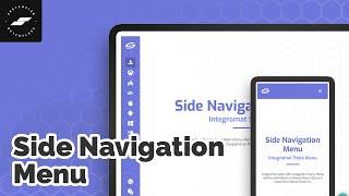 Side Navigation Menu - Webflow Cloneable - SketchzLab