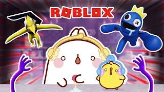 Playing ROBLOX for the first time! Rainbow Friends and Murder Mystery Gameplay