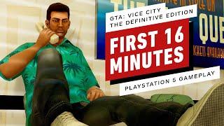 Grand Theft Auto Vice City: Definitive Edition - First 16 Minutes of Gameplay on PS5 (4K)