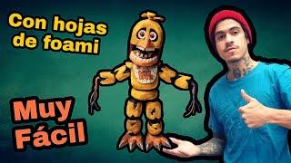 WITHERED CHICA figura FNaF | Five Nights at Freddy's tutorial DIY Foami CLAY animatronico