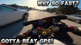 GSXR 750 RACING THE GPS