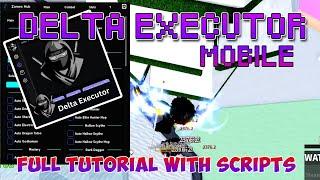 How to install DELTA EXECUTOR full mobile tutorial with bloxfruit scripts!