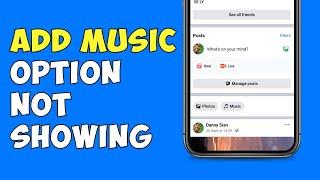 How To Fix Facebook Profile Add Music Option Not Showing । Facebook Profile Music Option Missing