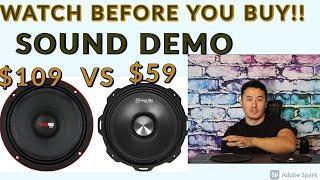 DS18 PRO-EXL88 8" vs American Bass USA GF-8 Best car audio Midrange Speakers Sound Bass Test