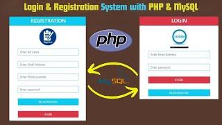 Login and Registration in php and mysql in hindi