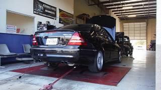 2006 Mercedes C55 AMG dyno run 40 to 160 mph